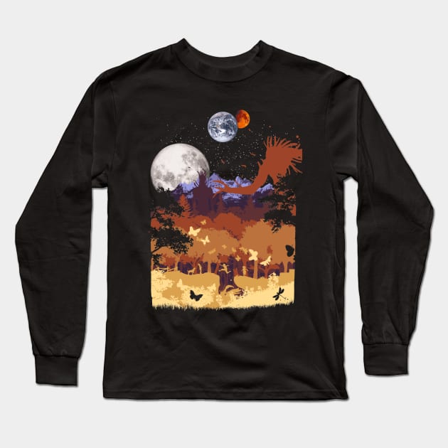 Lost Children in Giant Land Long Sleeve T-Shirt by Gigan91